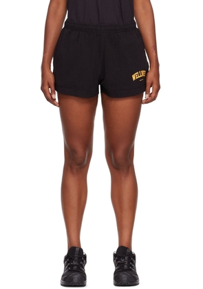 Sporty & Rich Black Wellness Ivy Disco Shorts