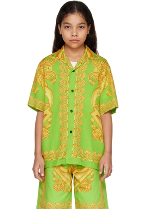 Versace Kids Green Barocco 660 Shirt