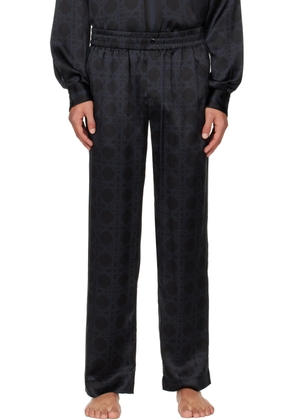 Casablanca Black 'Le Monogramme' Pyjama Pants