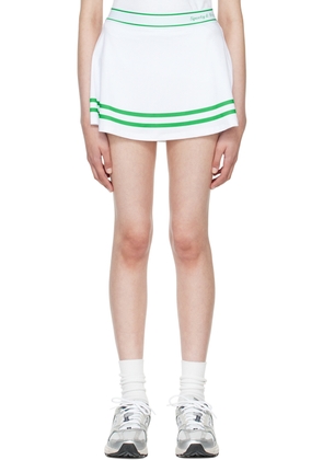 Sporty & Rich White Polyester Miniskirt