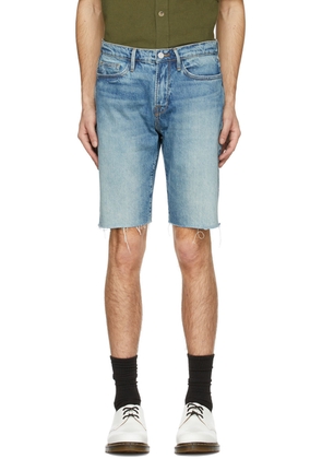 FRAME Blue 'L'Homme Relaxed' Shorts