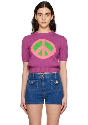 Moschino Purple Peace Sweater