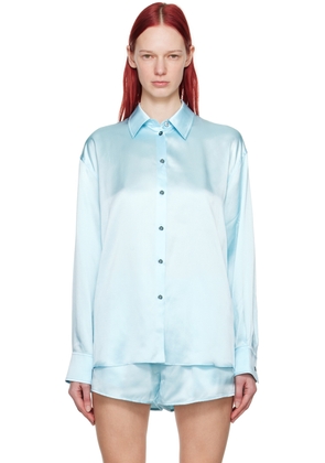 Alexander Wang Blue Cutout Shirt