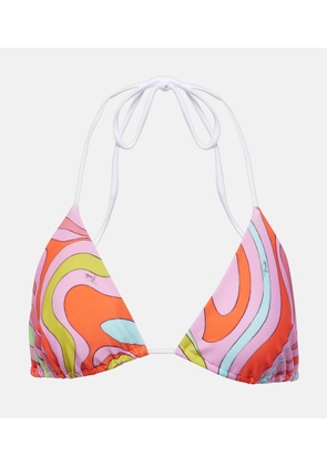 Pucci Marmo printed bikini top