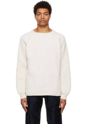 nanamica Off-White 5G Crewneck Sweater