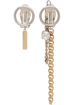 Justine Clenquet Silver Mismatched Chen Earrings