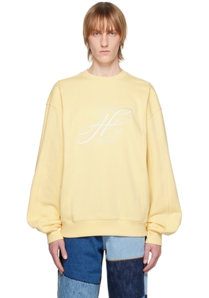 ADER error Yellow Embroidered Sweatshirt