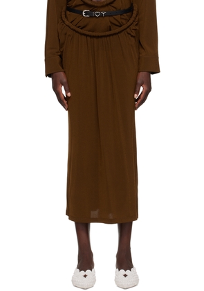 Y/Project Brown Arc Maxi Skirt