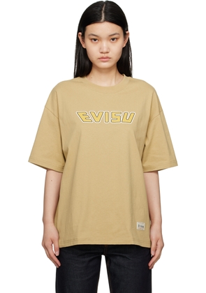 Evisu Beige Bonded T-Shirt