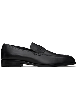 BOSS Black Leather Loafers