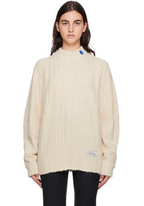 ADER error Off-White Reversible Fluic Sweater