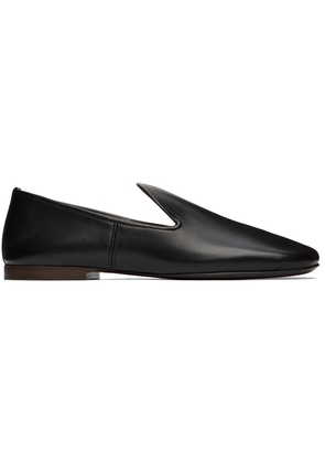 LEMAIRE Black Lambskin Soft Loafers
