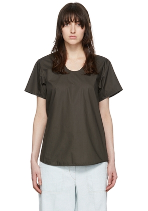 LEMAIRE Brown Cotton T-Shirt