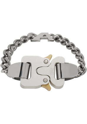 1017 ALYX 9SM Silver 'A' Buckle Bracelet