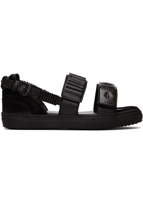Toga Pulla SSENSE Exclusive Black Buckles Flat Sandals