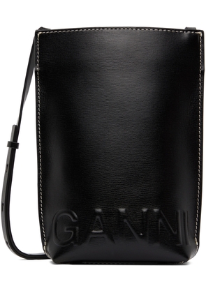GANNI Black Small Banner Bag