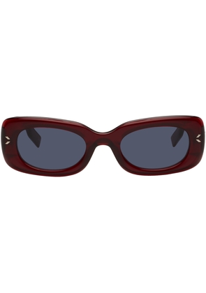 MCQ Burgundy Oval Sunglasses