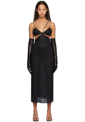 Subtle Le Nguyen Black Cutout Maxi Dress