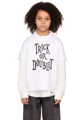 doublet SSENSE Exclusive Kids White 'Trick Or Doublet' T-Shirt