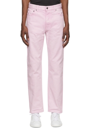 AMI Paris Pink Straight Fit Jeans