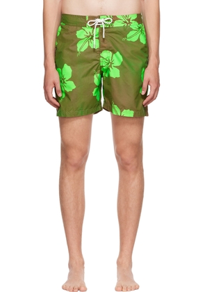 Gimaguas Green Polyester Swim Shorts