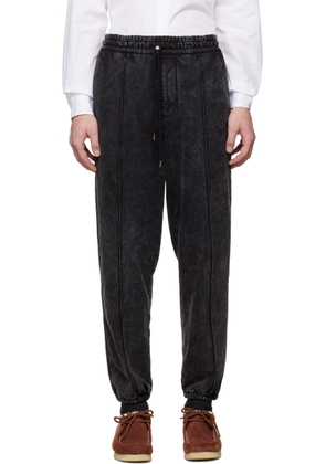 Solid Homme Gray Drawstring Lounge Pants