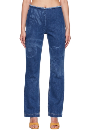 Paloma Wool Blue Folie Straight-Leg Jeans