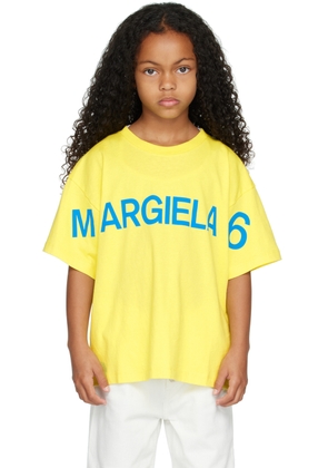 MM6 Maison Margiela Kids Yellow Print T-Shirt