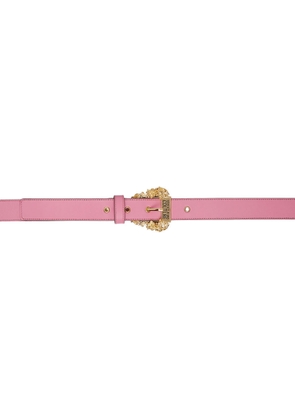 Versace Jeans Couture Pink Baroque Buckle Belt