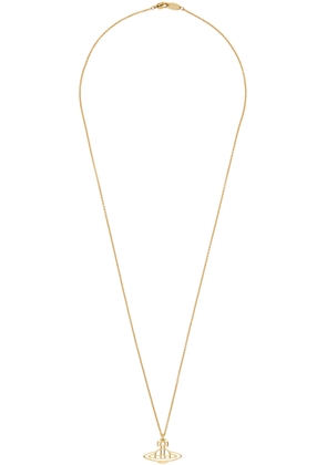 Vivienne Westwood Gold Flat Orb Pendant Necklace