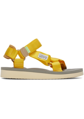 SUICOKE Yellow & Gray DEPA-Cab Sandals