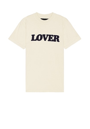 Bianca Chandon Lover Big Logo Shirt in Light Khaki - Beige. Size L (also in M, S, XL).