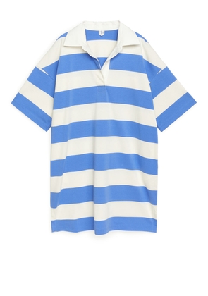 Oversized Rugby Dress - Blue