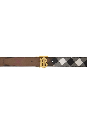 Burberry Reversible Brown Check Belt