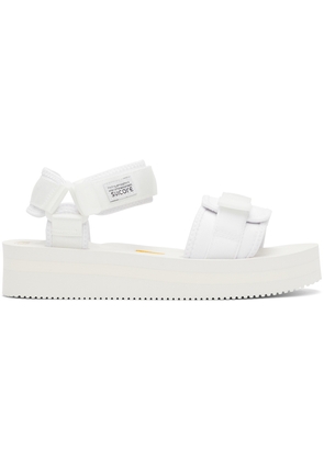 SUICOKE White CEL-VPO Sandals