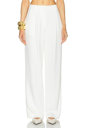 Rowen Rose Straight Leg Pant in White - White. Size 36 (also in 38, 40).