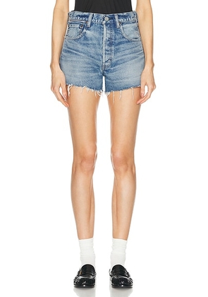 Moussy Vintage Troppard Shorts in Light Blue - Blue. Size 23 (also in 25, 26, 27, 28, 29, 30, 31, 32).