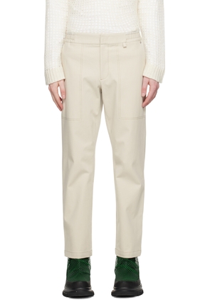 Helmut Lang Beige Pull On Trousers