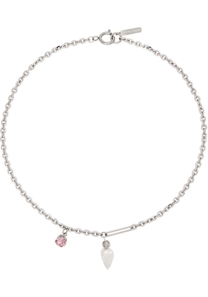 Justine Clenquet SSENSE Exclusive Silver Ana Necklace