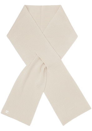 Courrèges Off-White AC Knit Scarf