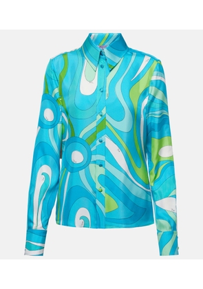 Pucci Marmo printed silk shirt