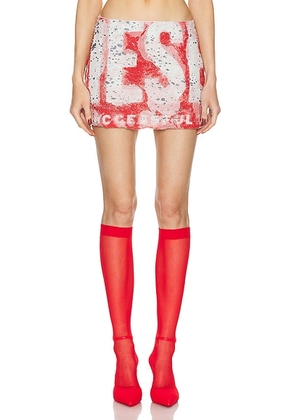 Diesel Hunt Skirt in Formula Red - Red. Size M (also in L, S, XS).