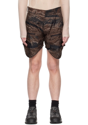 Olly Shinder Brown Camouflage Shorts