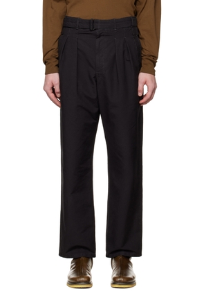 LEMAIRE Black Trench Trousers