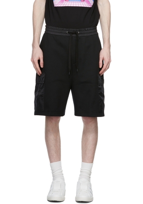 Valentino Black Cotton Cargo Shorts