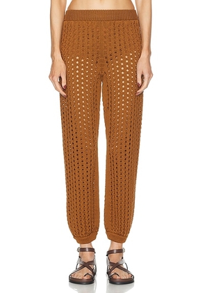 Max Mara Cecina Pants in Tobacco - Brown. Size S (also in M, XS).