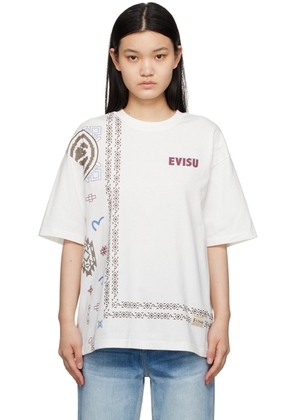 Evisu White Printed T-Shirt