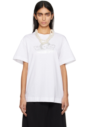 Simone Rocha White Angel Baby Print T-Shirt