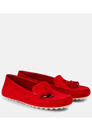 Loro Piana Dot Sole suede loafers