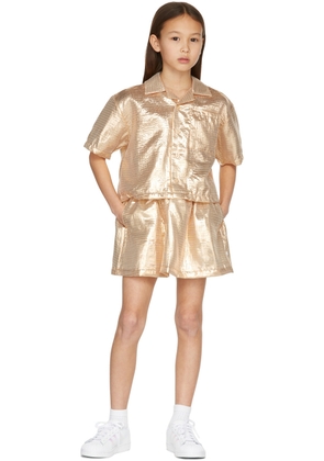 Repose AMS Kids Gold Metallic Skirt